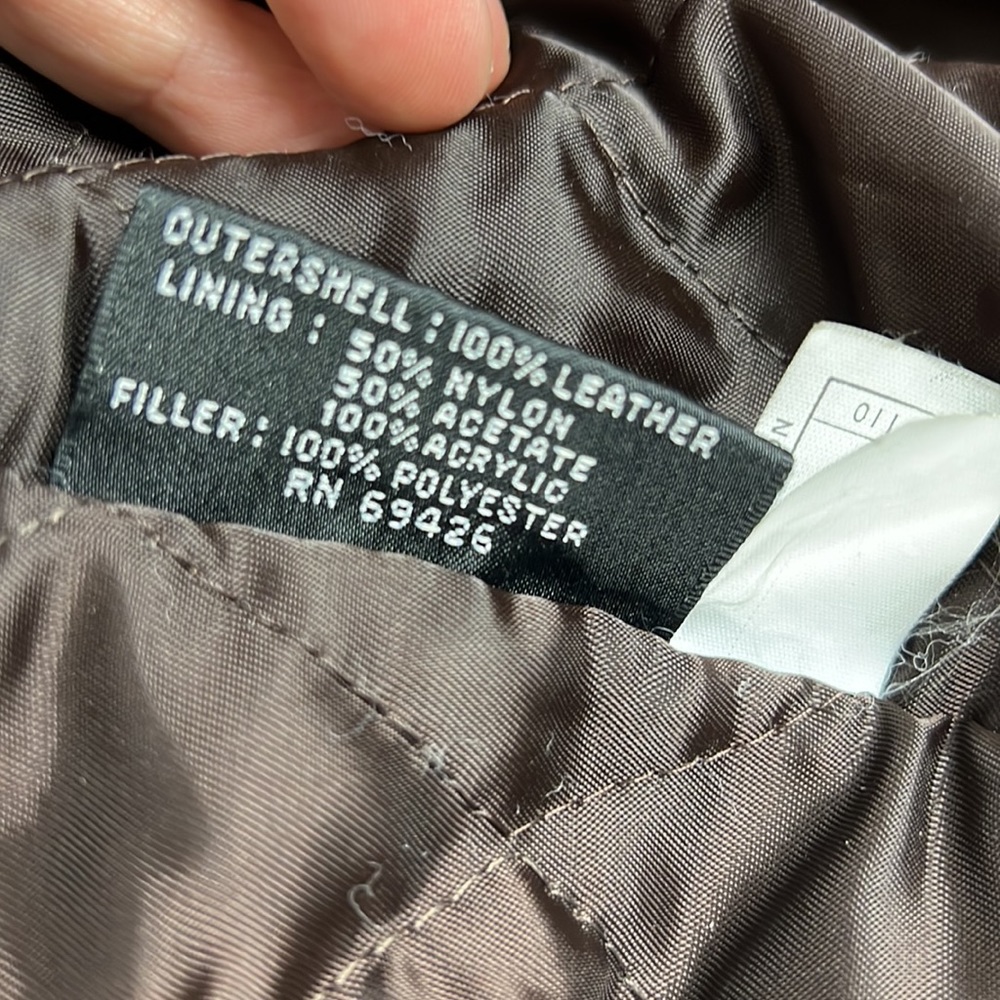 Wilsons Leather Brown Bomber Jacket - Picture 5 of 16